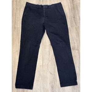 J.Crew 770 Straight Stretch Chinos Flat Front Pants Men 36x30 Navy Blue